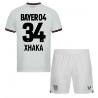 Bayer Leverkusen Granit Xhaka #34 Gostujuci Dres za djecu 2023-24 Kratak Rukav (+ Kratke hlače)